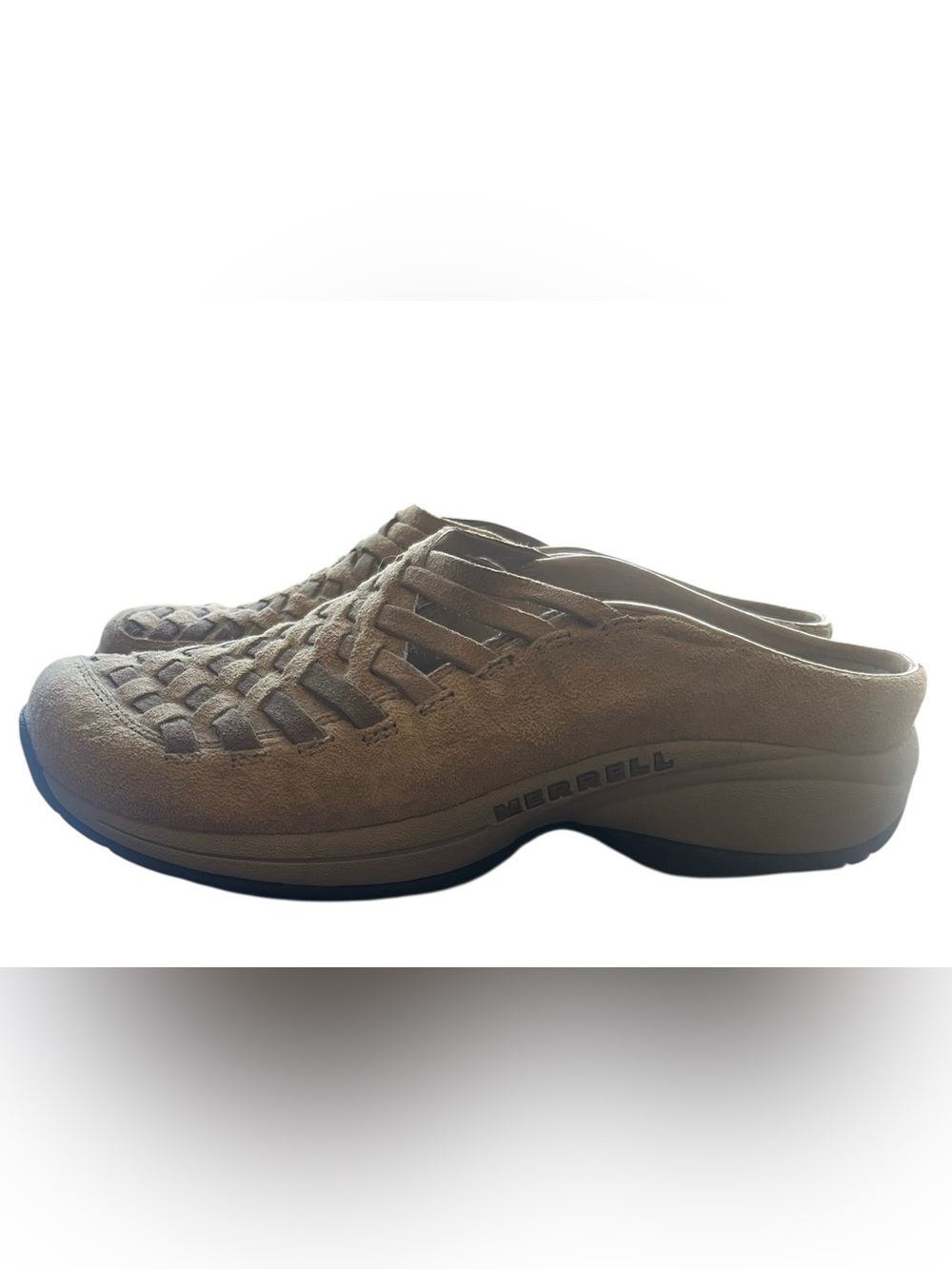 Merrell suede mules primo weave tumbleweed 9.5 - Picture 8 of 8